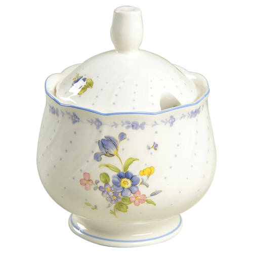Blue Peony Sugar Bowl & Lid