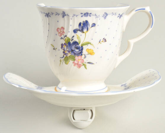 Blue Peony 1 5/8" + cup (H) Night Light/Cup HC
