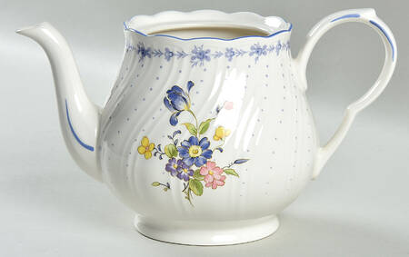 Blue Peony Teapot No Lid