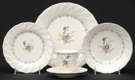 Blue Peony 5 Piece Place Setting