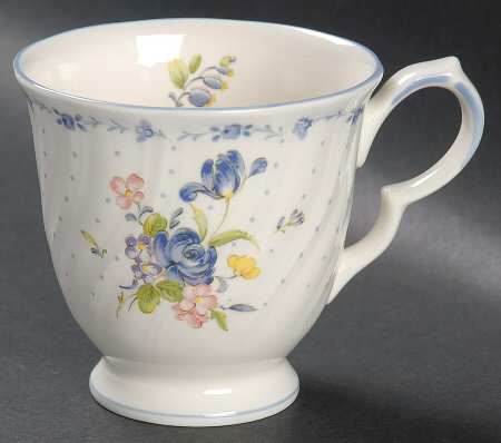 Blue Peony Footed Cup