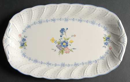 Blue Peony Large Sandwich Tray