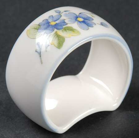Blue Peony Napkin Ring