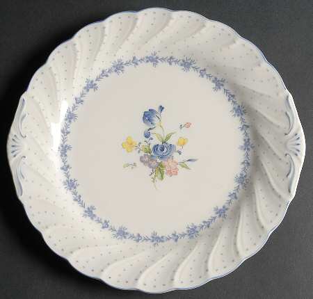 Blue Peony Party/Serving/Chip & Dip Plate