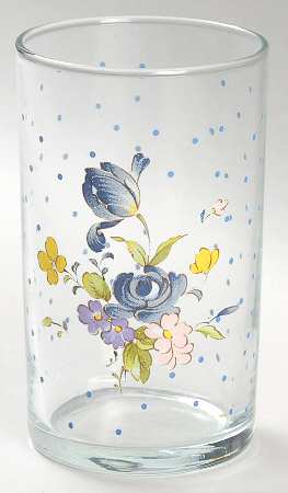 Blue Peony 6 Oz Glassware Juice