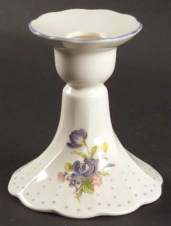 Blue Peony Small Candlestick