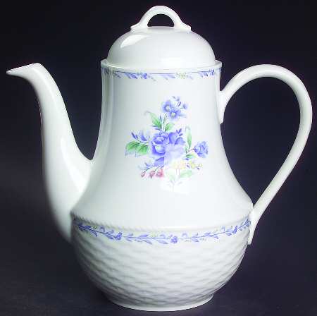 Blue Petals Tea/Coffee Pot & Lid