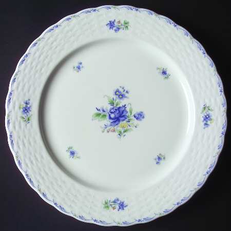 Blue Petals 11" Chop Plate (Round Platter)