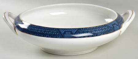 Blue Willow Round Vegetable No Lid
