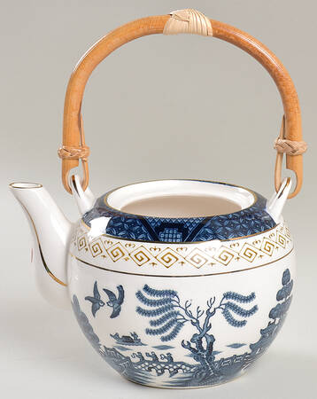 Blue Willow Mini Teapot No Lid