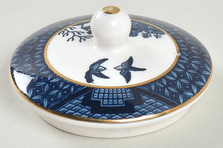 Blue Willow Lid for Mini Teapot