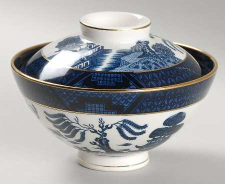 Blue Willow Rice Bowl & Lid