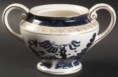 Blue Willow Sugar Bowl No Lid