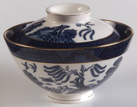 Blue Willow Rice Bowl & Lid