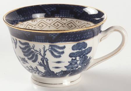Blue Willow Footed Cup