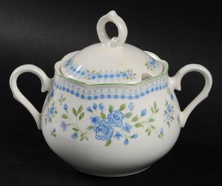 Bonnie Blue Sugar Bowl & Lid
