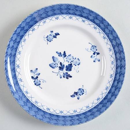 Braided Blue Salad Plate