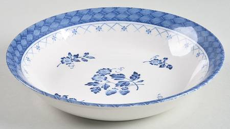 Braided Blue Coupe Soup Bowl