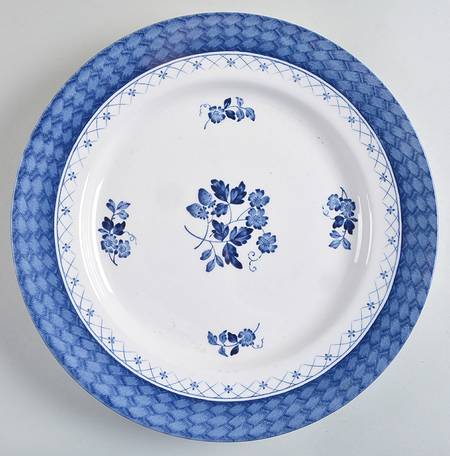 Braided Blue 12" Chop Plate (Round Platter)