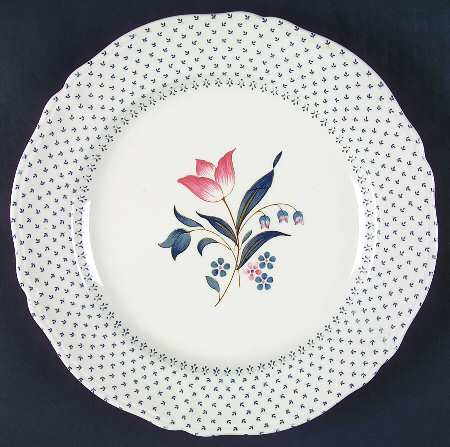Calico Prints Blue Dinner Plate