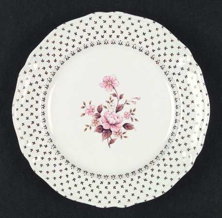 Calico Prints Brown Salad Plate