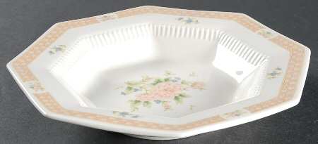 Cameo Rose Rim Soup Bowl