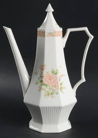 Cameo Rose Coffee Pot & Lid