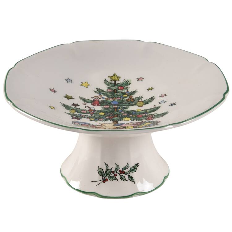 Christmastime Round Compote (Height X Width)