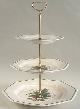 Christmastime 3 Tiered Serving Tray (DPM1,SPM1,BBM1)
