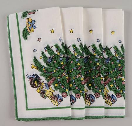 Christmastime Linen Napkin - Set of 4