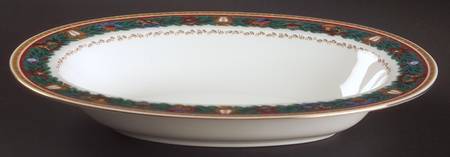 Christmas Tradition 11" Oval Vegetable Bowl