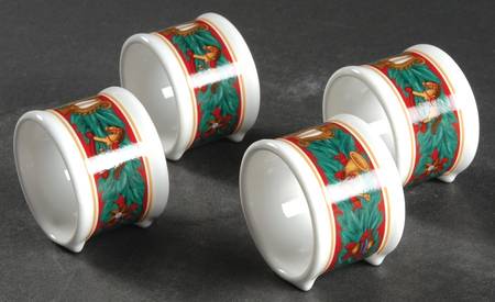 Christmas Tradition Napkin Ring - Set of 4