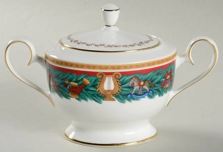 Christmas Tradition Sugar Bowl & Lid