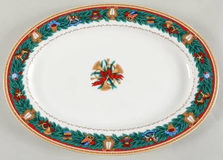 Christmas Tradition 14" Oval Serving Platter
