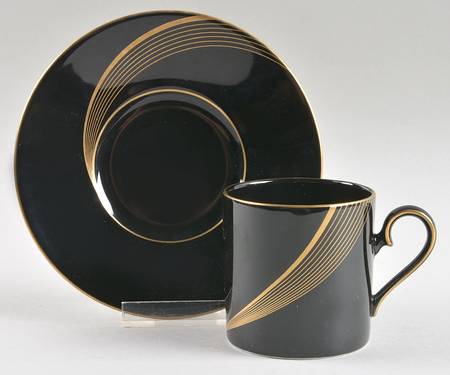 City Lights Flat Demitasse Cup & Saucer Set