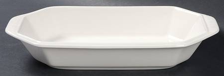 Classic White 10" Rectangular Baker