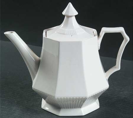 Classic White Small Teapot & Lid by Nikko