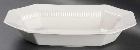 Classic White 10" Oval Vegetable Bowl