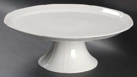 Classic White 11" Diameter Pedestal Cake Stand