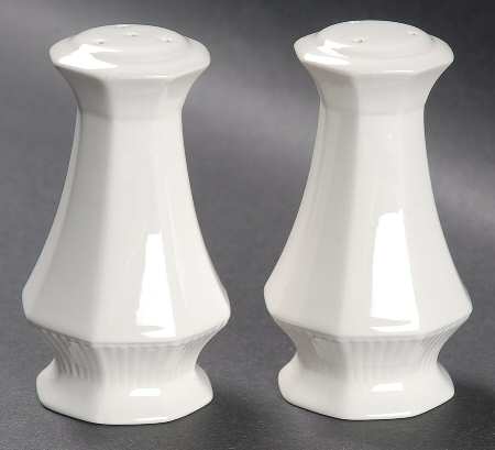 Classic White Salt & Pepper Set