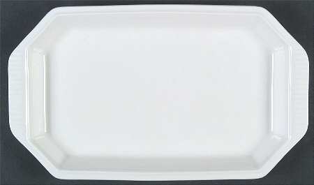 Classic White Large Sandwich Tray by Nikko