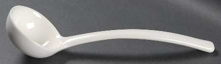 Classic White Tureen Ladle by Nikko