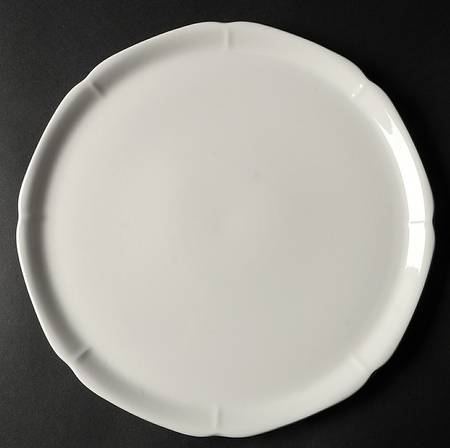 Crown White Cake Plate