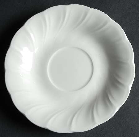 Crown White Saucer