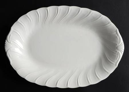 Crown White 14" Oval Serving Platter