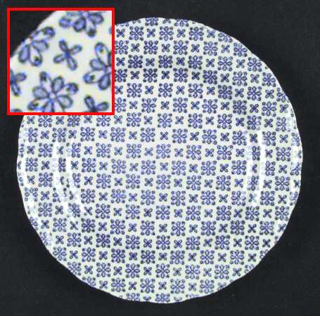 Colonial Blue Salad Plate
