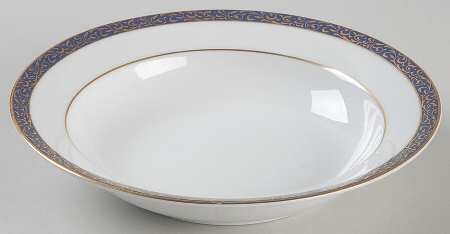 Cobalt Filigree Soup/Cereal Bowl