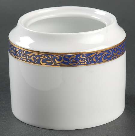 Cobalt Filigree Sugar Bowl No Lid