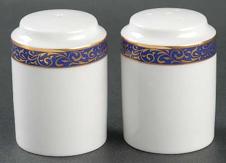 Cobalt Filigree Salt & Pepper Set