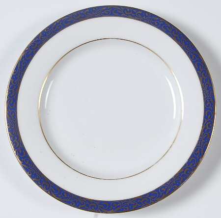 Cobalt Filigree Bread & Butter Plate